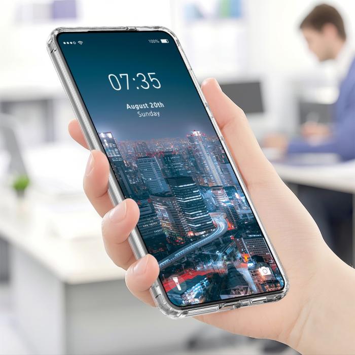 Bild 5,  Samsung Galaxy S25 Edge Skal MagSafe Hybrid Transparent - Teknikhallen.se