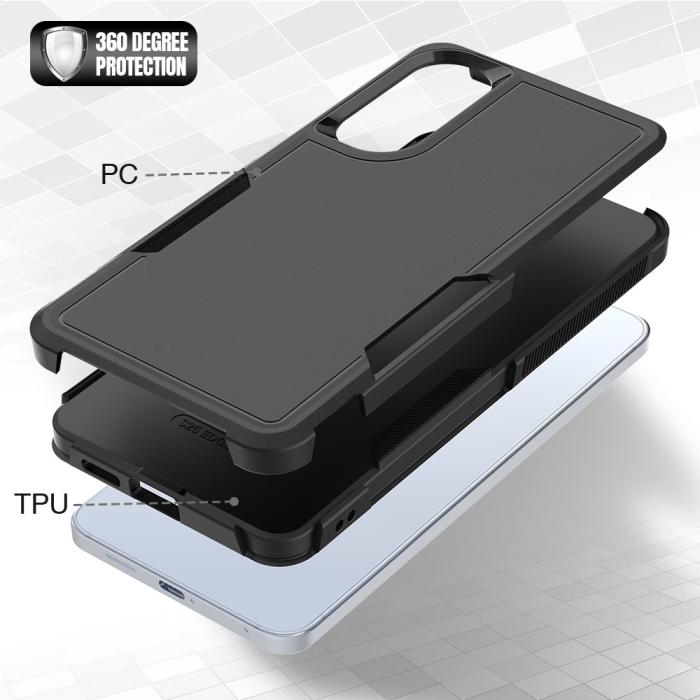 Bild 4,  Samsung Galaxy S25 Edge Skal Extreme Shockproof Hybrid Svart - Teknikhallen.se
