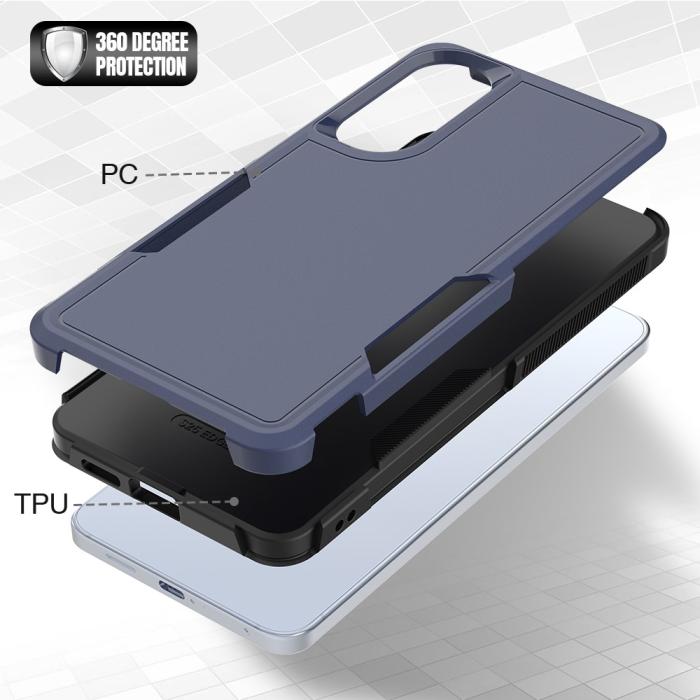 Bild 4,  Samsung Galaxy S25 Edge Skal Extreme Shockproof Hybrid Blå - Teknikhallen.se