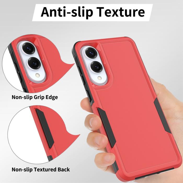 Bild 6,  Samsung Galaxy S25 Edge Skal Extreme Shockproof Hybrid Röd - Teknikhallen.se