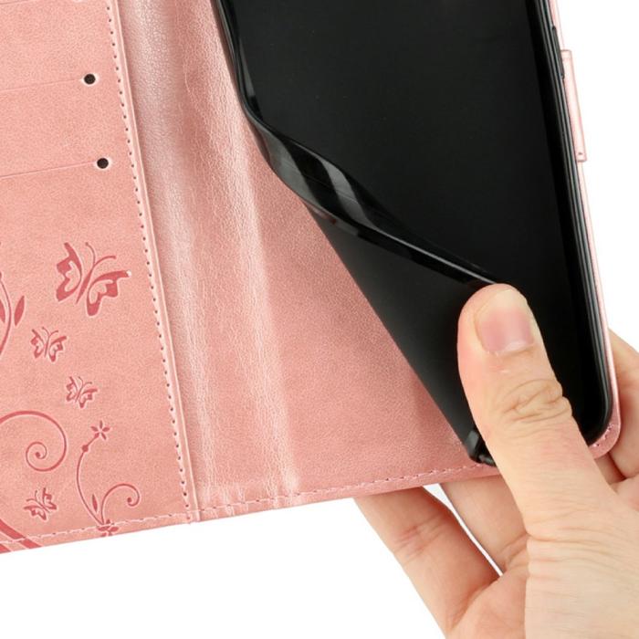 Bild 5,  Samsung Galaxy S25 Edge Fodral Med Blommigt Tryck Roséguld - Teknikhallen.se