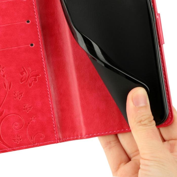 Bild 5,  Samsung Galaxy S25 Edge Fodral Med Blommigt Tryck Röd - Teknikhallen.se