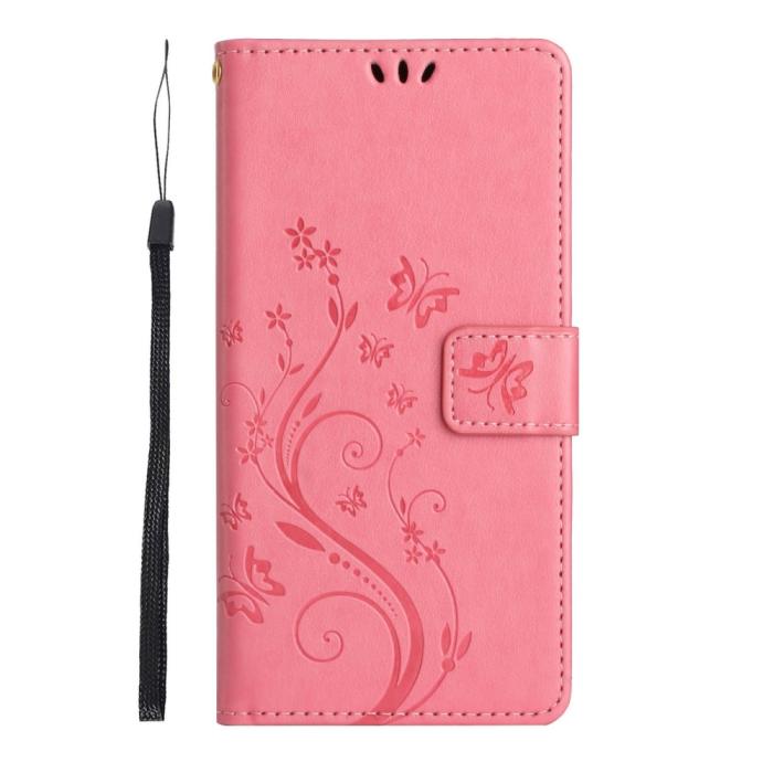 Bild 6,  Samsung Galaxy S25 Edge Fodral Med Blommigt Tryck Rosa - Teknikhallen.se