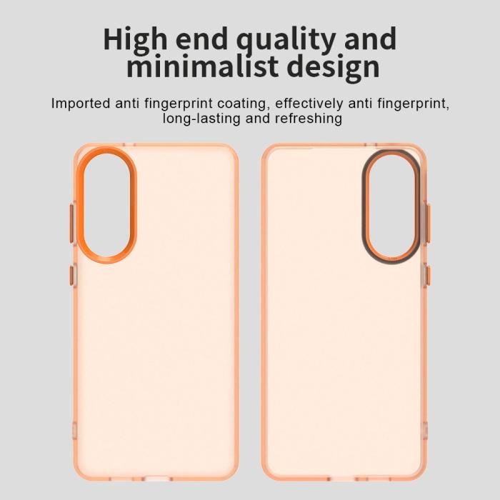 Bild 3,  Samsung Galaxy S25 Edge Skal Slim Matt Orange - Teknikhallen.se