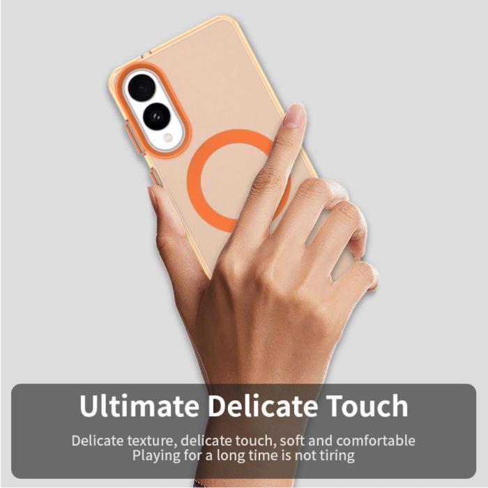 Bild 6,  Samsung Galaxy S25 Edge Skal MagSafe Slim Matt Orange - Teknikhallen.se