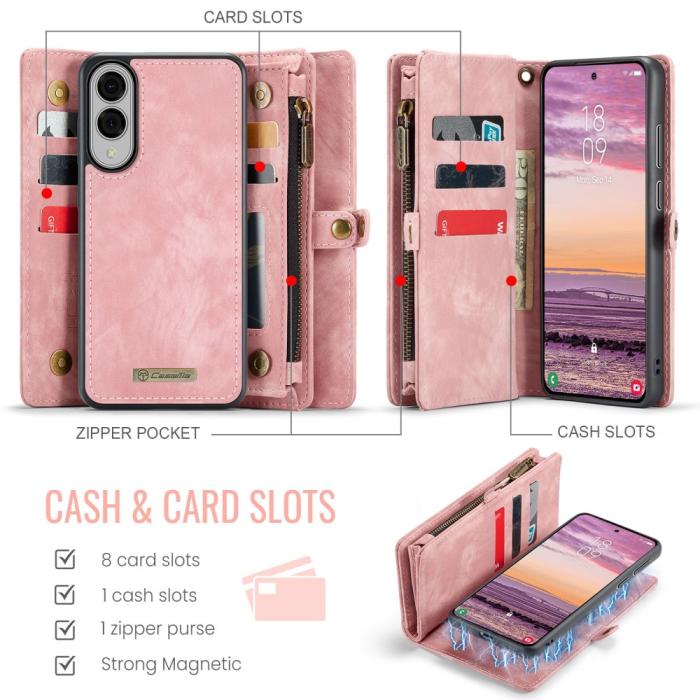Bild 3, CASEME CASEME Samsung Galaxy S25 Edge Fodral Multifuntionell Rosa - Teknikhallen.se
