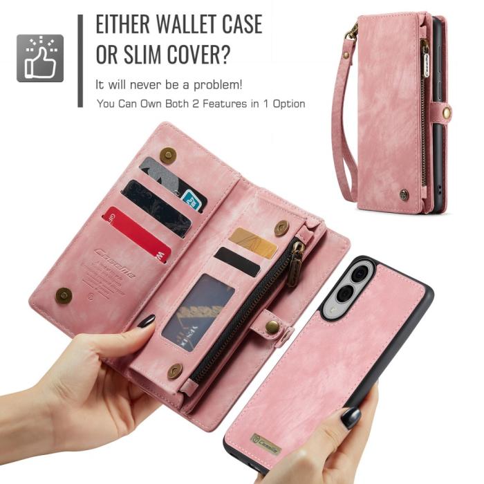 Bild 6, CASEME CASEME Samsung Galaxy S25 Edge Fodral Multifuntionell Rosa - Teknikhallen.se