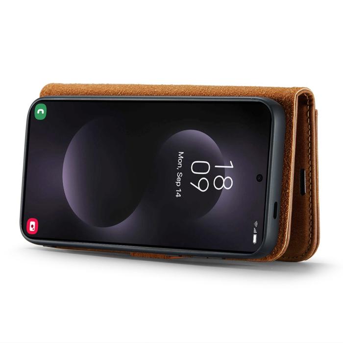 Bild 3, DG.MING DG.MING Galaxy S25 Edge 2in1 Magnet Fodral / Skal Brun - Teknikhallen.se