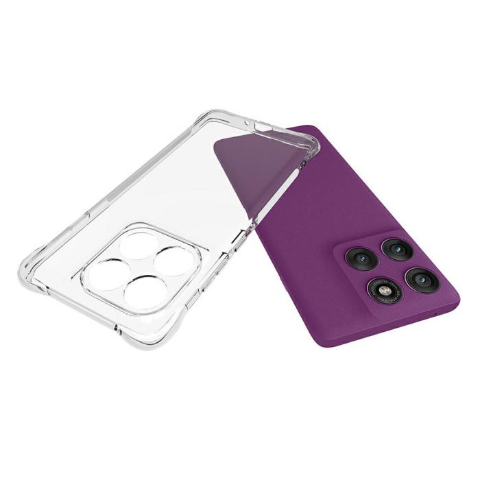 Bild 2,  Motorola Edge 60 Pro Skal TPU Shockproof Transparent - Teknikhallen.se