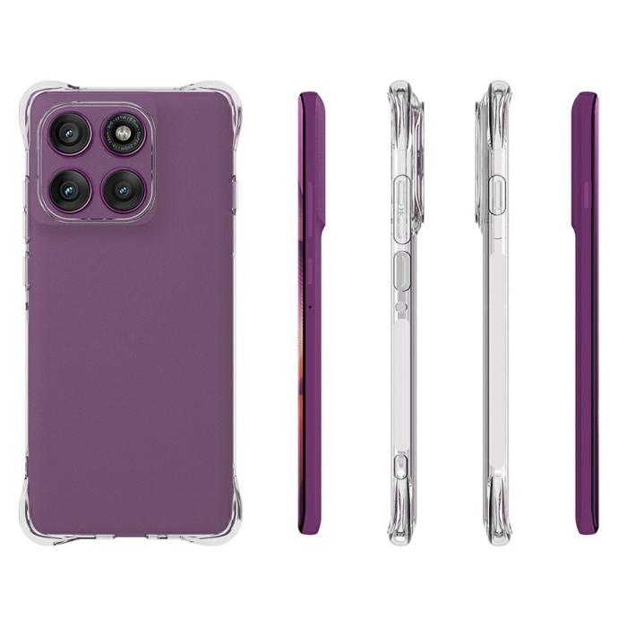 Bild 5,  Motorola Edge 60 Pro Skal TPU Shockproof Transparent - Teknikhallen.se
