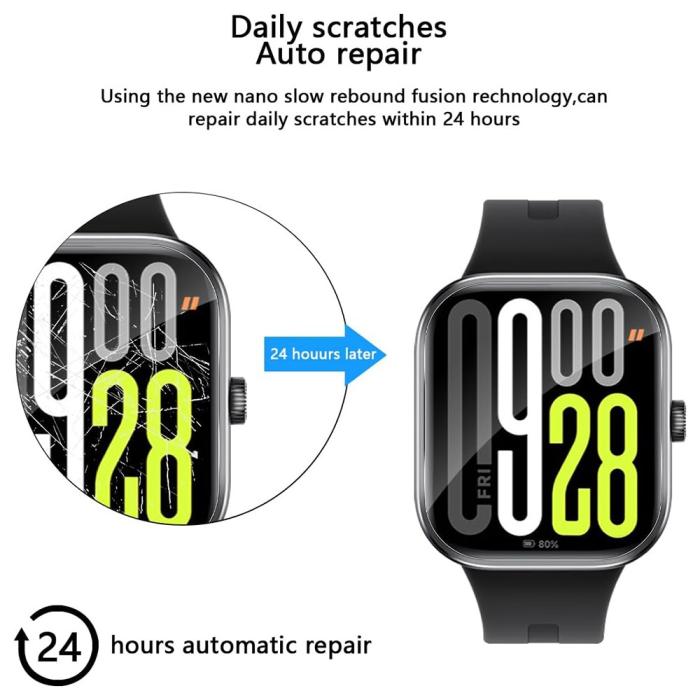 Bild 3,  Xiaomi Redmi Watch 5 3-PACK Skärmskydd TPU - Teknikhallen.se
