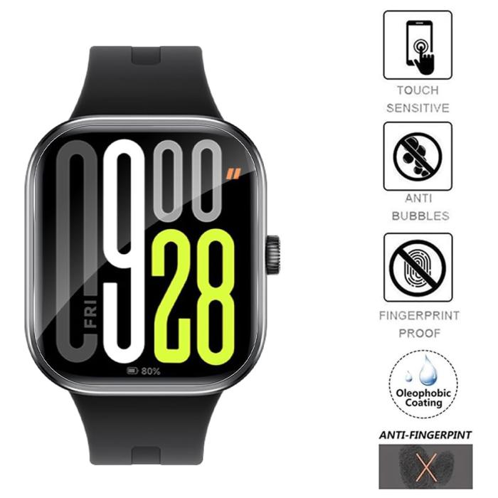 Bild 4,  Xiaomi Redmi Watch 5 3-PACK Skärmskydd TPU - Teknikhallen.se