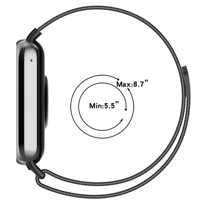 Bild 6,  Xiaomi Smart Band 9 Pro/8 Pro/Redmi Watch 5/4 Armband Milanese - Teknikhallen.se
