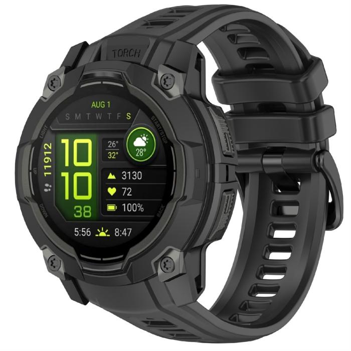 Bild 2,  Garmin Instinct 3 50 mm Klockarmband Silikon Svart - Teknikhallen.se