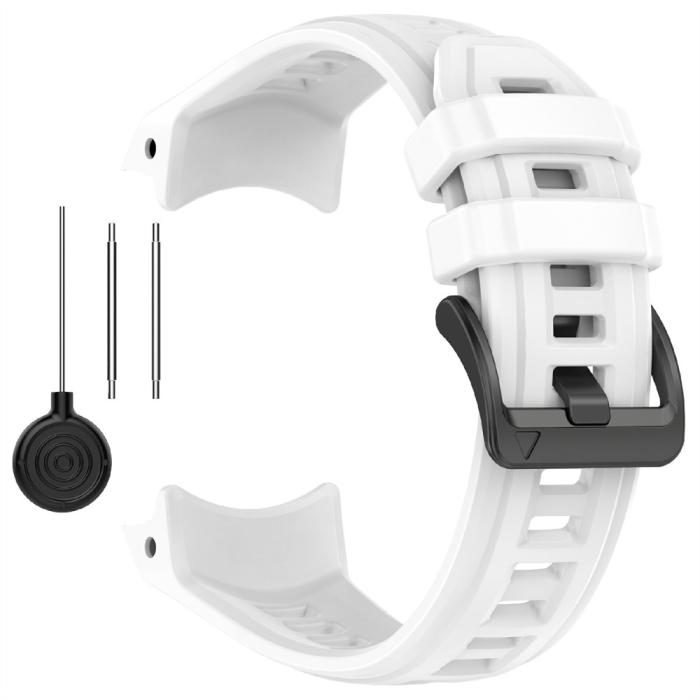 Bild 3,  Garmin Instinct 3 50 mm Klockarmband Silikon Vit - Teknikhallen.se