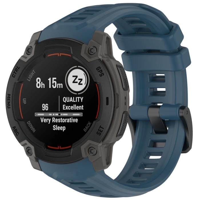 Bild 5,  Garmin Instinct E 45 mm Klockarmband Silikon Blå - Teknikhallen.se