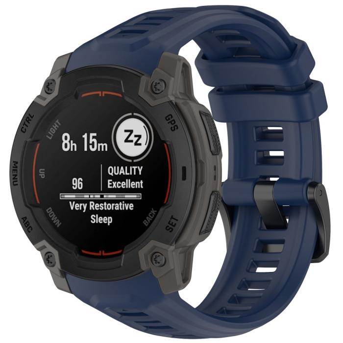 Bild 5,  Garmin Instinct E 45 mm Klockarmband Silikon Mörk Blå - Teknikhallen.se