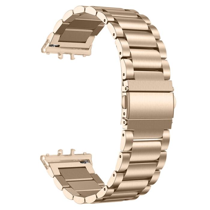 Bild 2,  Samsung Galaxy Watch Fit 3 Armband Rostfritt Stål Guld - Teknikhallen.se