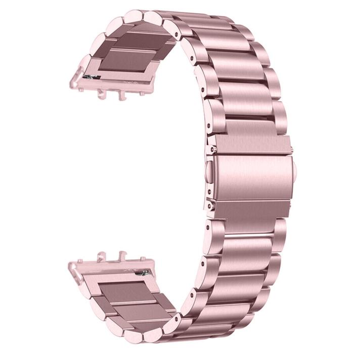 Bild 2,  Samsung Galaxy Watch Fit 3 Armband Rostfritt Stål Roséguld - Teknikhallen.se