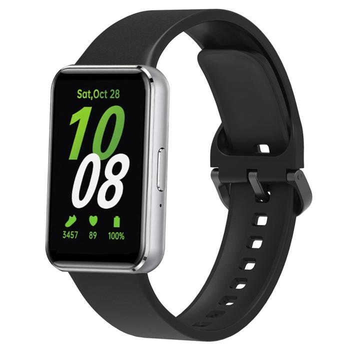 Bild 2,  Samsung Galaxy Watch Fit 3 Skal / Armband Silikon Svart - Teknikhallen.se