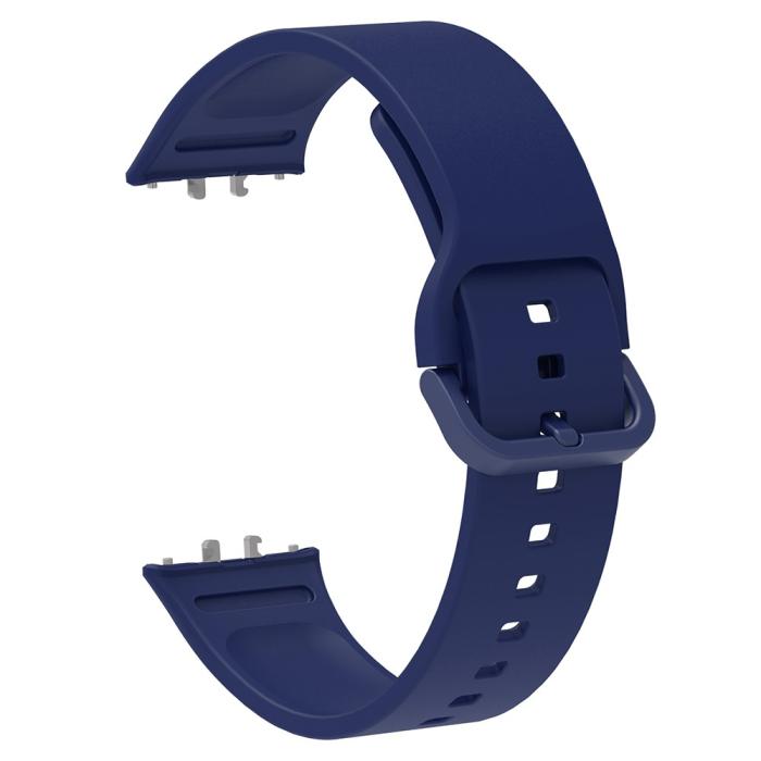 Bild 4,  Samsung Galaxy Watch Fit 3 Skal / Armband Silikon Blå - Teknikhallen.se