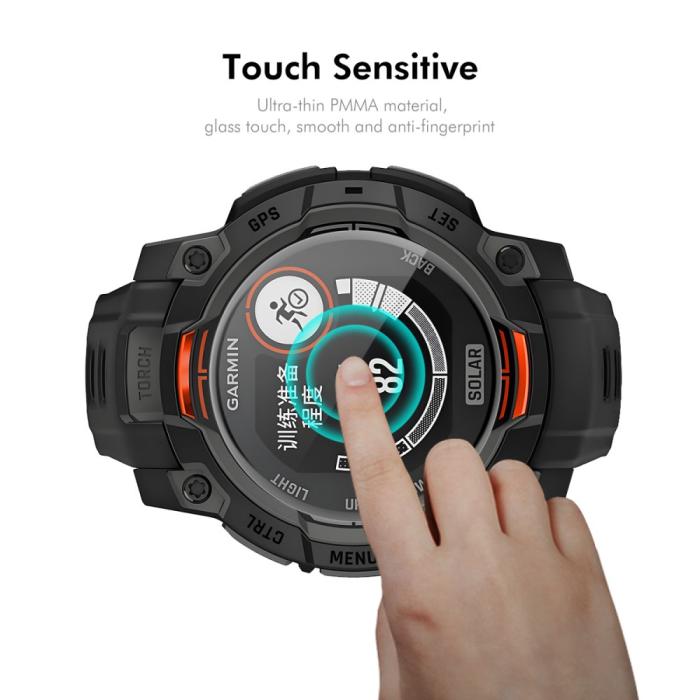 Bild 4, ENKAY ENKAY Garmin Instinct E 45 mm 2-PACK Skärmskydd Heltäckande - Teknikhallen.se