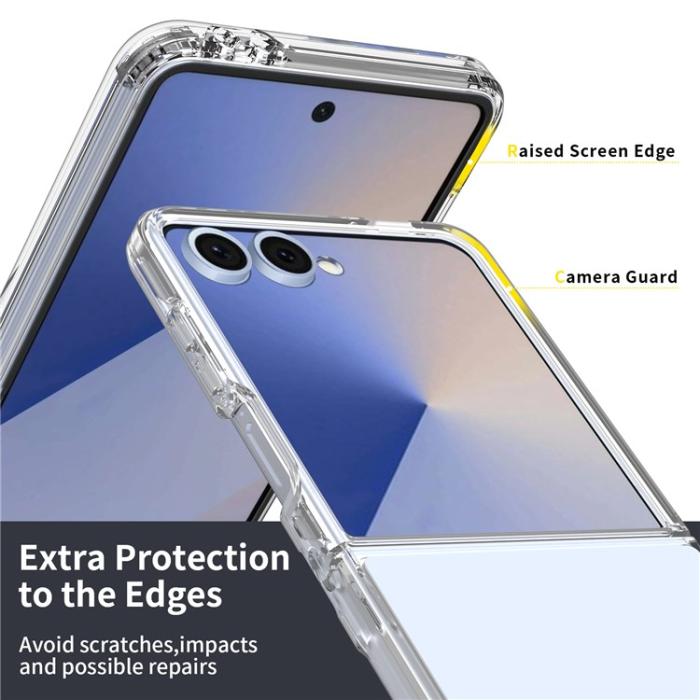 Bild 3,  Samsung Galaxy Z Flip 7 Skal TPU / Akryl Transparent - Teknikhallen.se