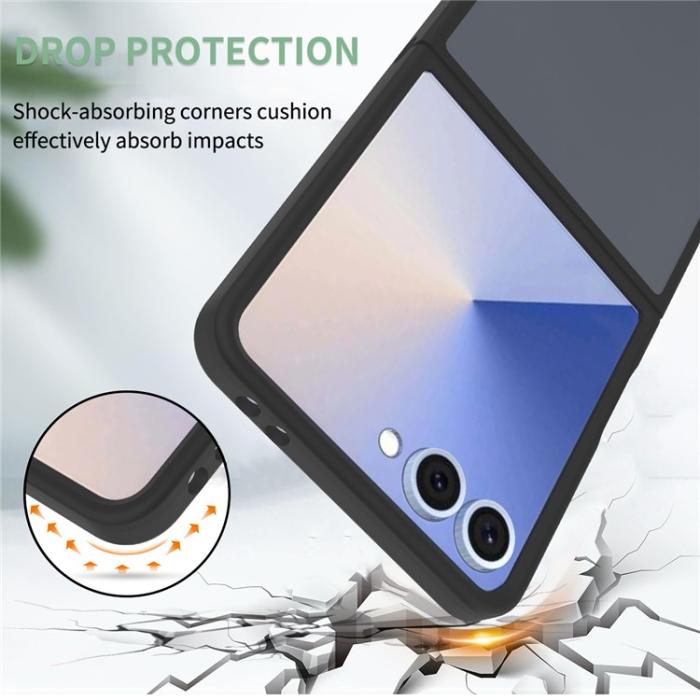 Bild 3,  Samsung Galaxy Z Flip 7 Skal MagSafe Skin Touch Svart - Teknikhallen.se