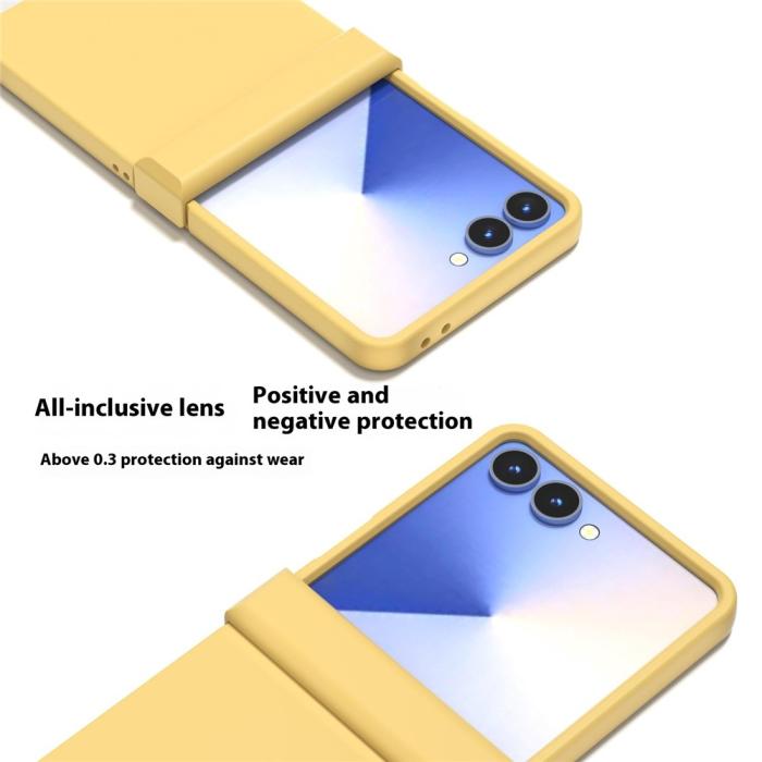 Bild 5, ABEEL ABEEL Samsung Galaxy Z Flip 7 Skal Skin Feel Gul - Teknikhallen.se