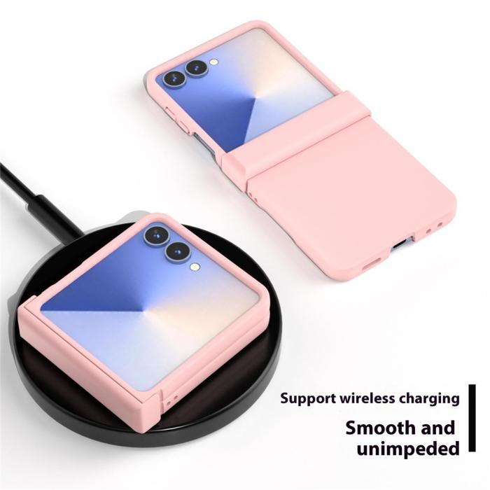 Bild 4, ABEEL ABEEL Samsung Galaxy Z Flip 7 Skal Skin Feel Rosa - Teknikhallen.se