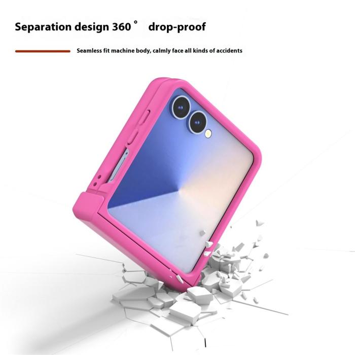 Bild 3, ABEEL ABEEL Samsung Galaxy Z Flip 7 Skal Skin Feel Rosa - Teknikhallen.se