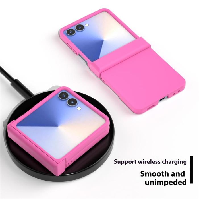 Bild 4, ABEEL ABEEL Samsung Galaxy Z Flip 7 Skal Skin Feel Rosa - Teknikhallen.se