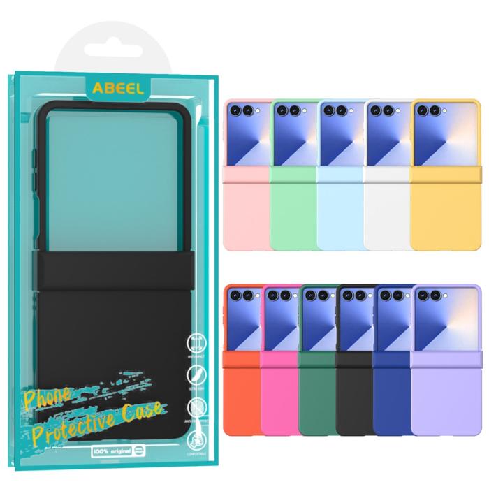 Bild 6, ABEEL ABEEL Samsung Galaxy Z Flip 7 Skal Skin Feel Rosa - Teknikhallen.se