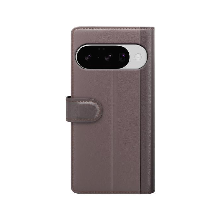 Bild 2,  Google Pixel 10 Fodral Premium Äkta Läder Brun - Teknikhallen.se