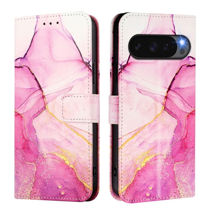 Bild 2,  Google Pixel 10/10 Pro / 9/9 Pro Fodral Marmor Rosa / Lila - Teknikhallen.se