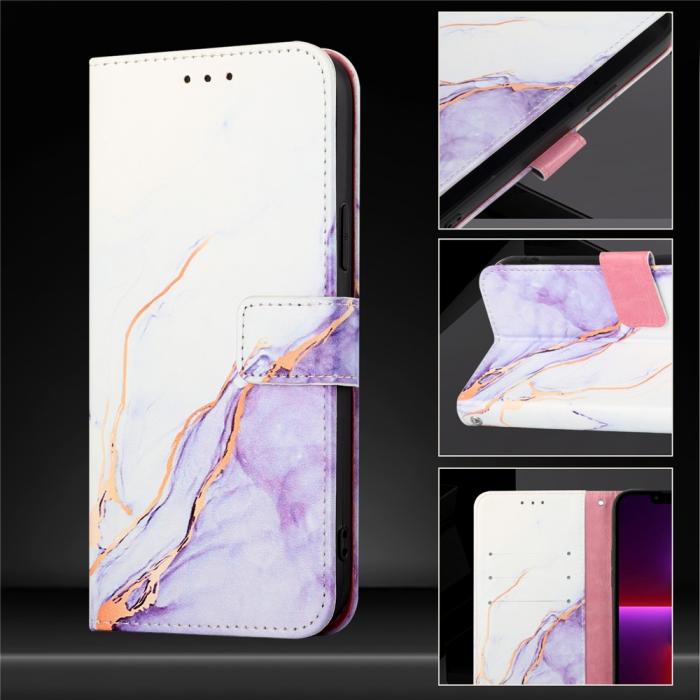 Bild 5,  Google Pixel 10/10 Pro / 9/9 Pro Fodral Marmor Vit / Lila - Teknikhallen.se