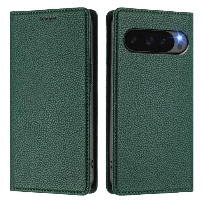 Bild 3,  Google Pixel 10/10 Pro / 9/9 Pro Fodral RFID Litchi Läder - Teknikhallen.se