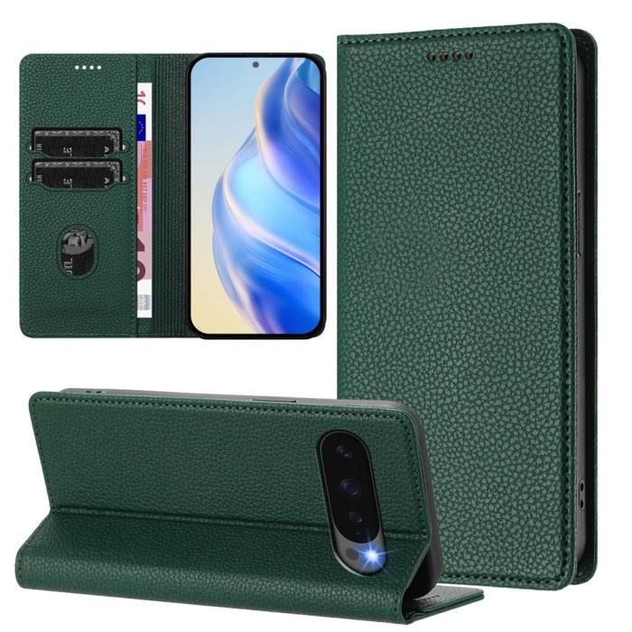 Bild 4,  Google Pixel 10/10 Pro / 9/9 Pro Fodral RFID Litchi Läder - Teknikhallen.se