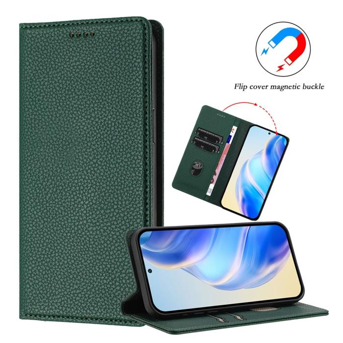 Bild 5,  Google Pixel 10/10 Pro / 9/9 Pro Fodral RFID Litchi Läder - Teknikhallen.se