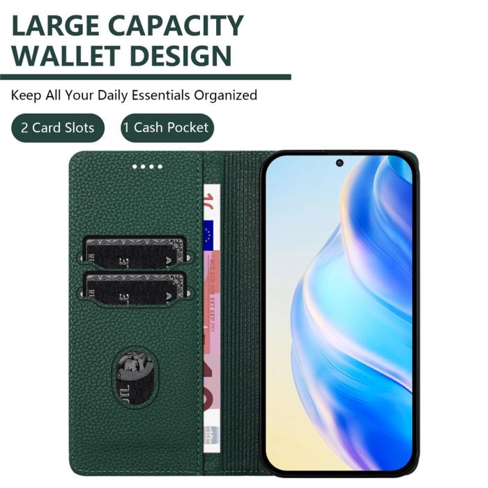 Bild 6,  Google Pixel 10/10 Pro / 9/9 Pro Fodral RFID Litchi Läder - Teknikhallen.se
