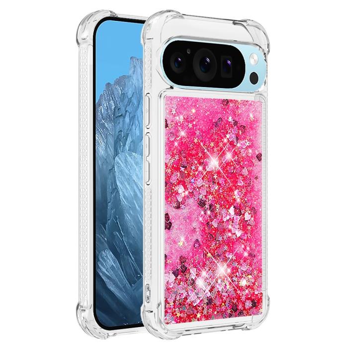 Bild 3,  Google Pixel 10 / 10 Pro Skal Glitter Quicksand Rosa - Teknikhallen.se