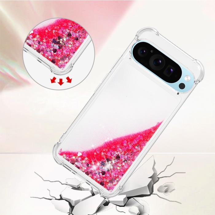 Bild 4,  Google Pixel 10 / 10 Pro Skal Glitter Quicksand Rosa - Teknikhallen.se