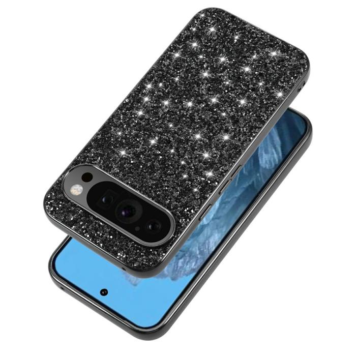 Bild 2,  Google Pixel 10 / 10 Pro Skal Glitter Hybrid Silver - Teknikhallen.se