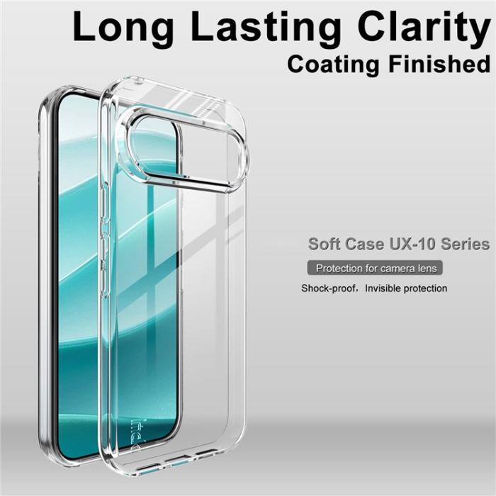 Bild 3, IMAK IMAK Google Pixel 10 / 10 Pro Skal Soft TPU Transparent - Teknikhallen.se