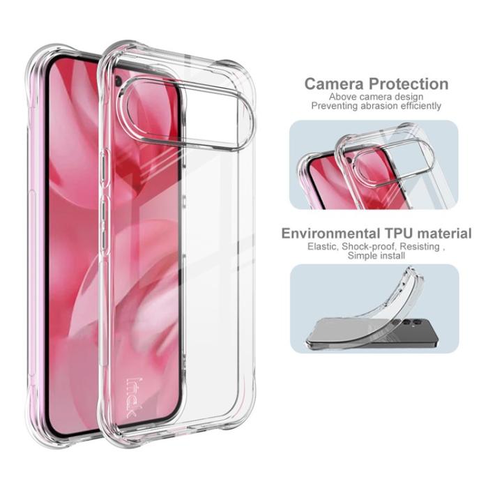 Bild 5, IMAK IMAK Google Pixel 10 / 10 Pro Skal TPU Shockproof Transparent - Teknikhallen.se