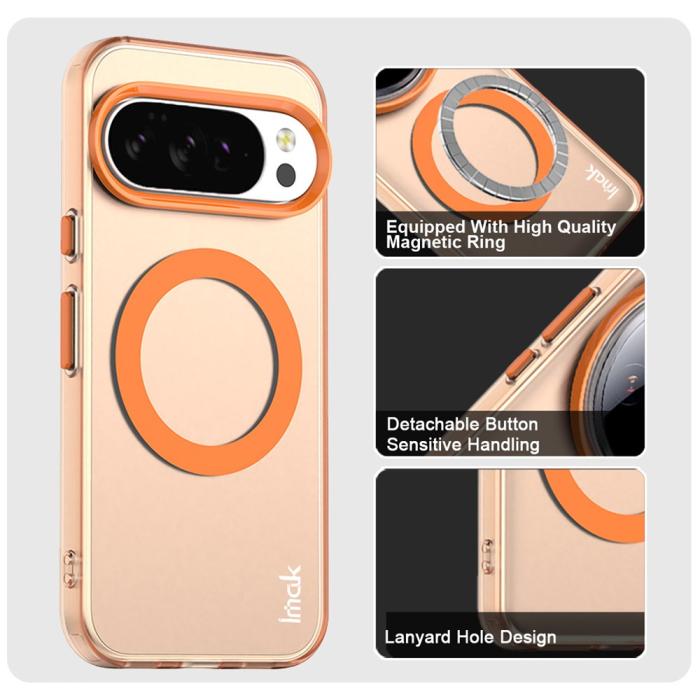 Bild 5, IMAK IMAK Google Pixel 10/10 Pro Skal MagSafe Anti Drop Orange - Teknikhallen.se