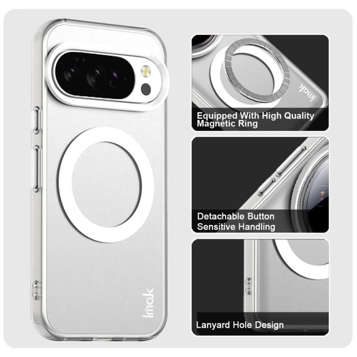 Bild 5, IMAK IMAK Google Pixel 10/10 Pro Skal MagSafe Anti Drop Vit - Teknikhallen.se