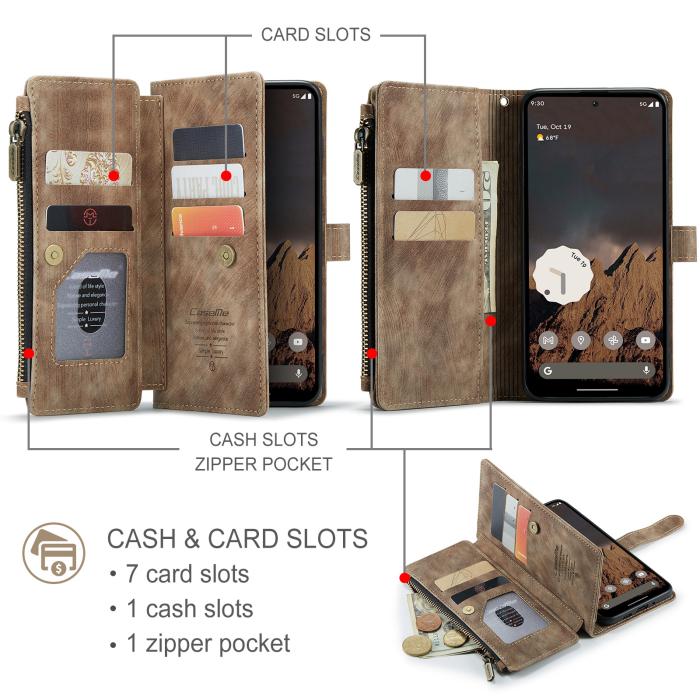 Bild 3, CASEME CASEME Google Pixel 10/10 Pro / 9/9 Pro Fodral Multifunktionell - Teknikhallen.se
