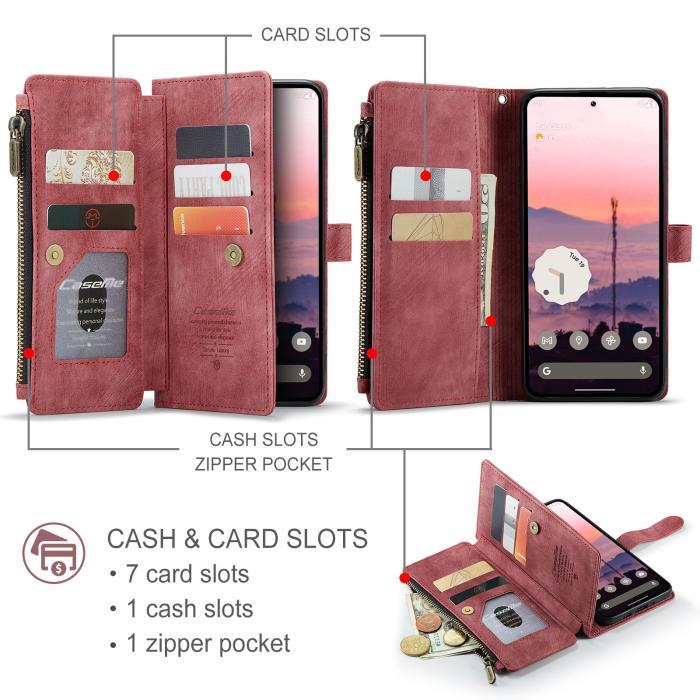 Bild 3, CASEME CASEME Google Pixel 10/10 Pro / 9/9 Pro Fodral Multifunktionell - Teknikhallen.se