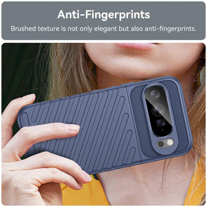 Bild 4,  Google Pixel 10 Pro XL Skal Twill Textur Blå - Teknikhallen.se